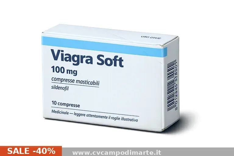 Viagra Soft 50mg, 100mg miglior prezzo €1,09 · senza prescrizione