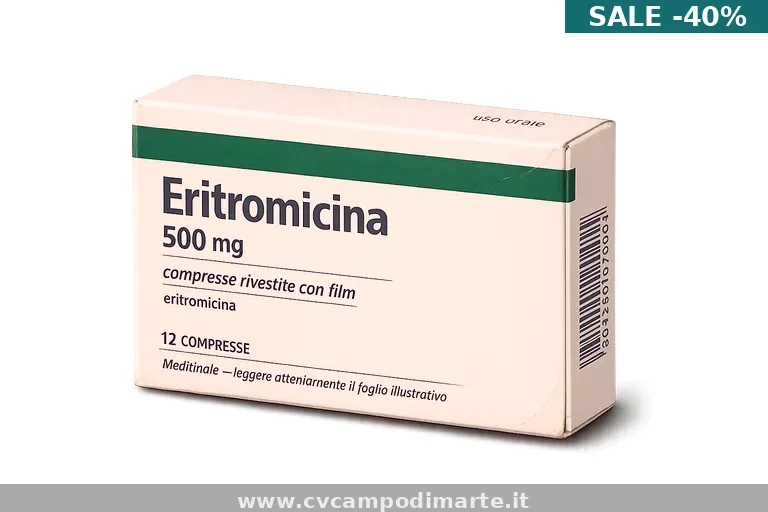 Acquista Erythromycin 500mg senza prescrizione medica in Farmacia Italiana